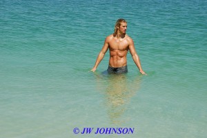 Blonde Hunk In Water