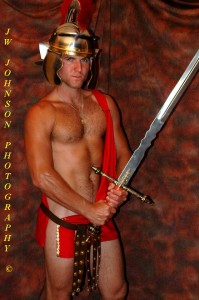 Roman soldier in tunic