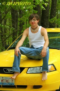 cute boi on mustang