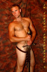 flirty Roman soldier boy