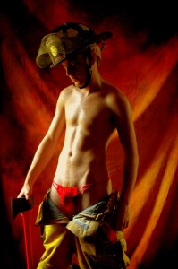 Firefighter art flirt